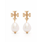 Tory Burch Kira Pearl Double Hoop Earrings